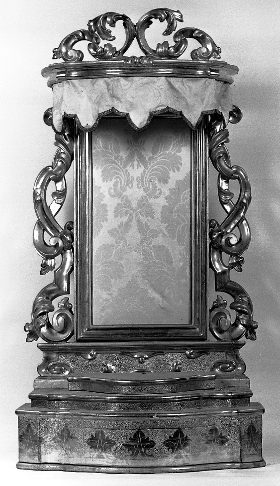 tronetto per esposizione eucaristica - bottega emiliana (primo quarto sec. XIX)
