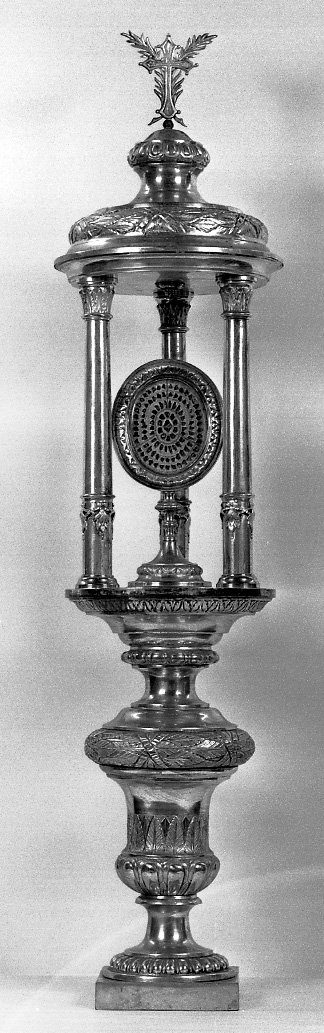 reliquiario - a ostensorio, serie - bottega emiliana (primo quarto sec. XIX)