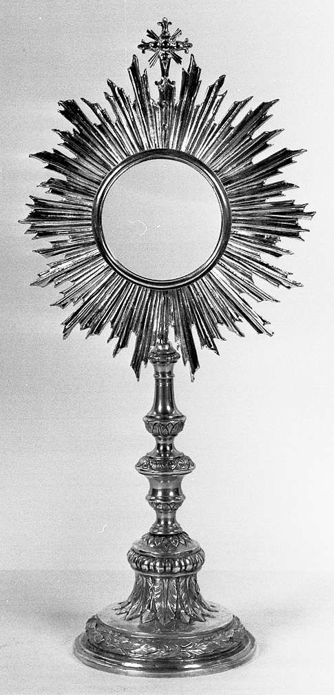 ostensorio - a raggiera - bottega emiliana (sec. XVIII)