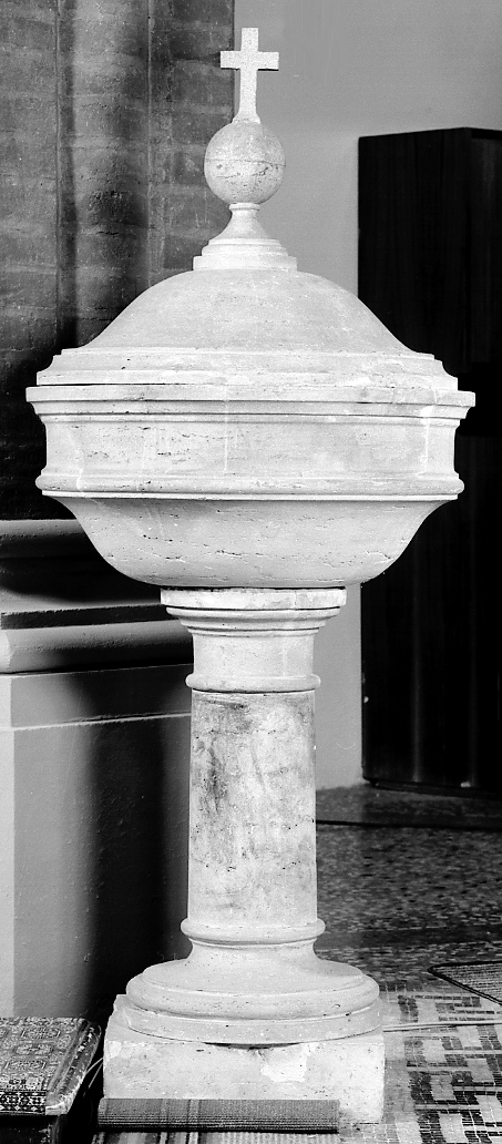 fonte battesimale - bottega emiliana (primo quarto sec. XX)