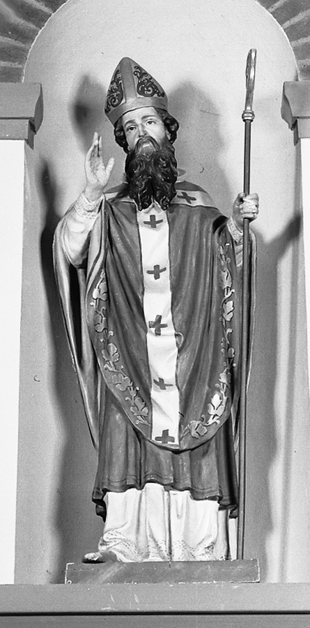 San Biagio vescovo (statua, elemento d'insieme) - bottega emiliana (primo quarto sec. XX)