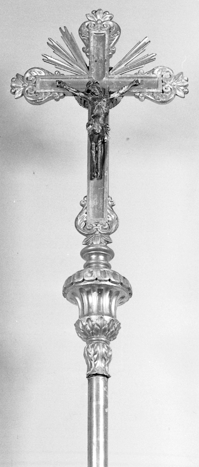 croce processionale - bottega emiliana (metà sec. XIX)