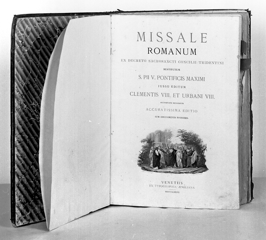 coperta di libro liturgico - ambito senese (sec. XVIII)