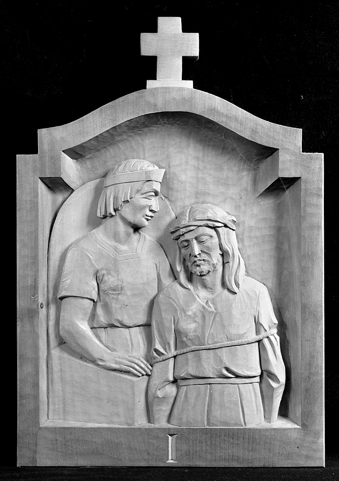 stazioni della via crucis (rilievo) di Sommavilla Vinzent (sec. XX)