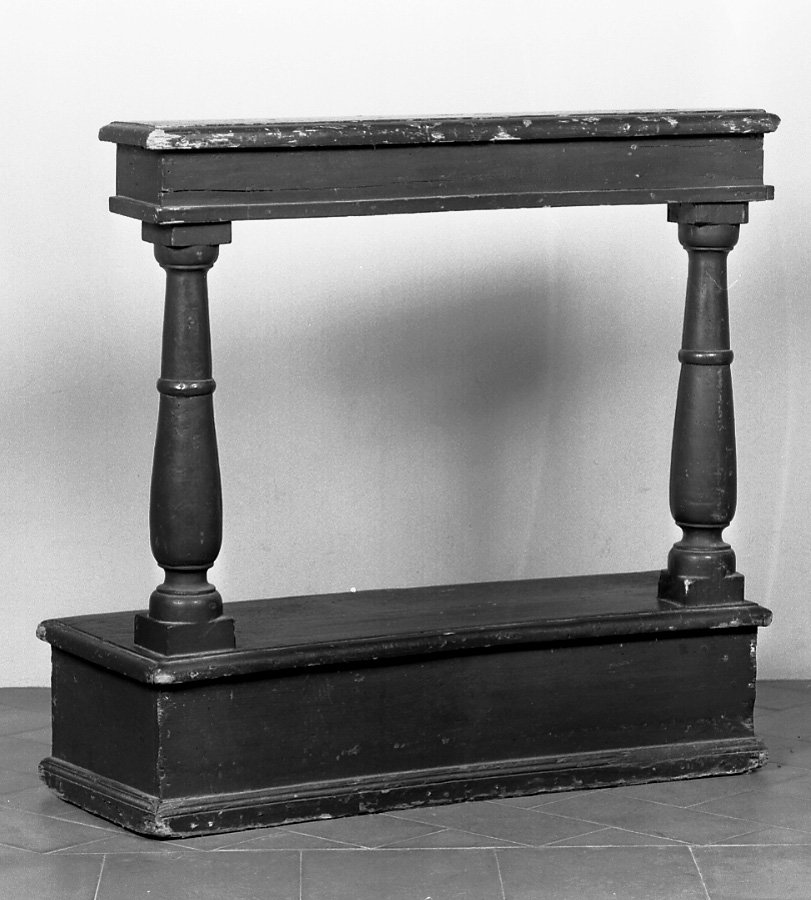 inginocchiatoio, coppia - bottega emiliana (prima metà sec. XIX)