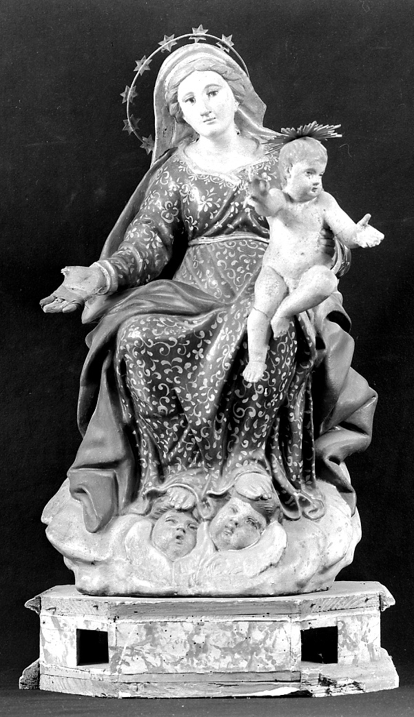 Madonna del rosario (statua) - bottega emiliana (ultimo quarto sec. XVIII)