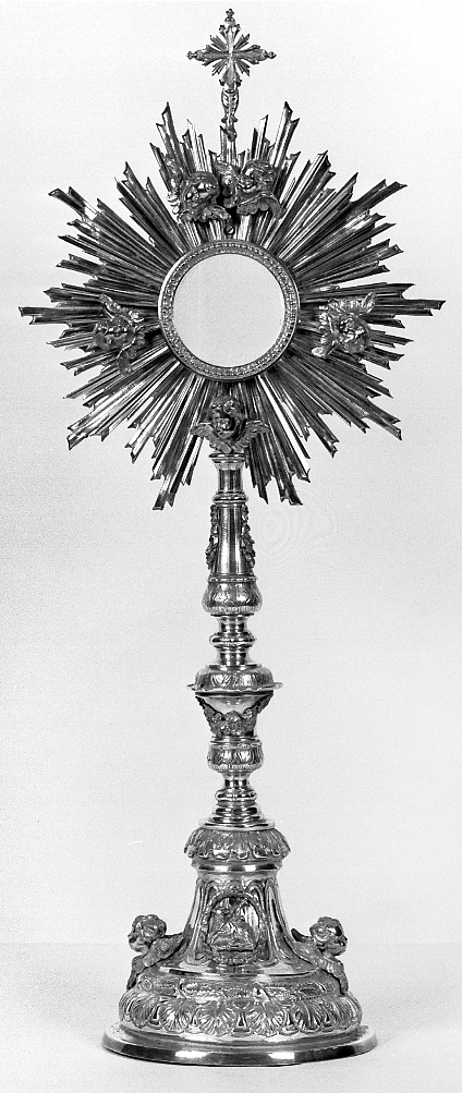 ostensorio - a raggiera - bottega emiliana (primo quarto sec. XIX)