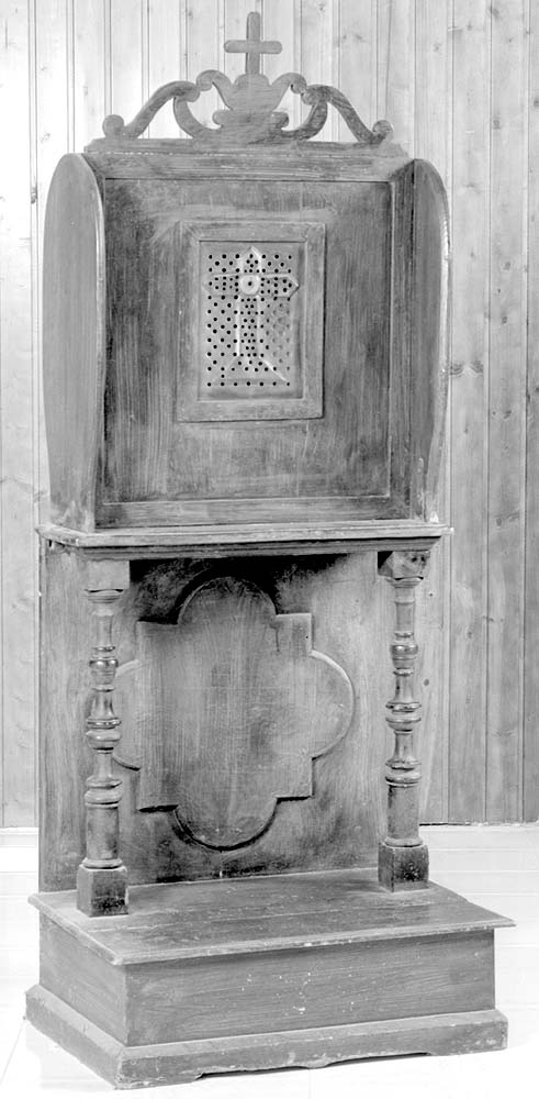 confessionale - bottega emiliana (inizio sec. XIX)