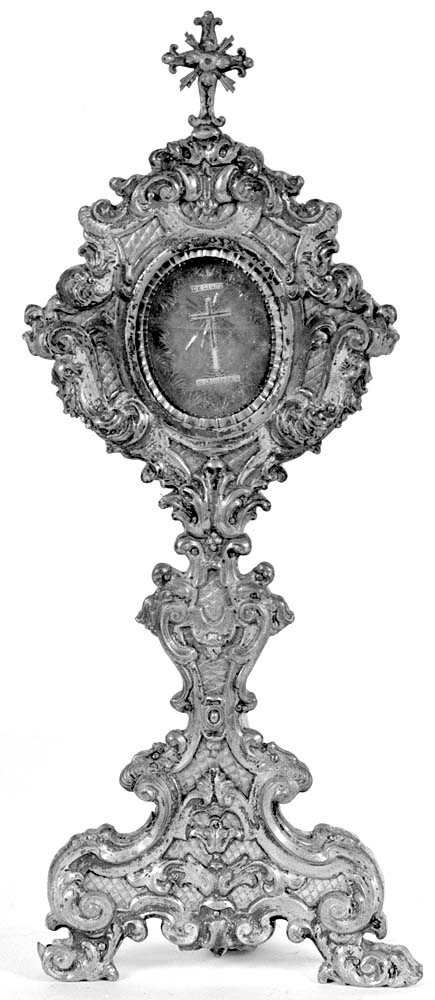 reliquiario - a ostensorio - bottega emiliana (prima metà sec. XVIII)