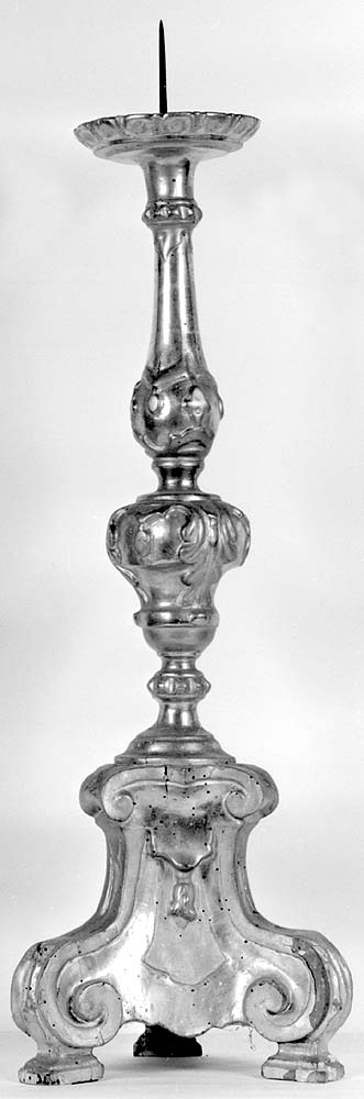 candeliere, serie - bottega emiliana (seconda metà sec. XVIII)
