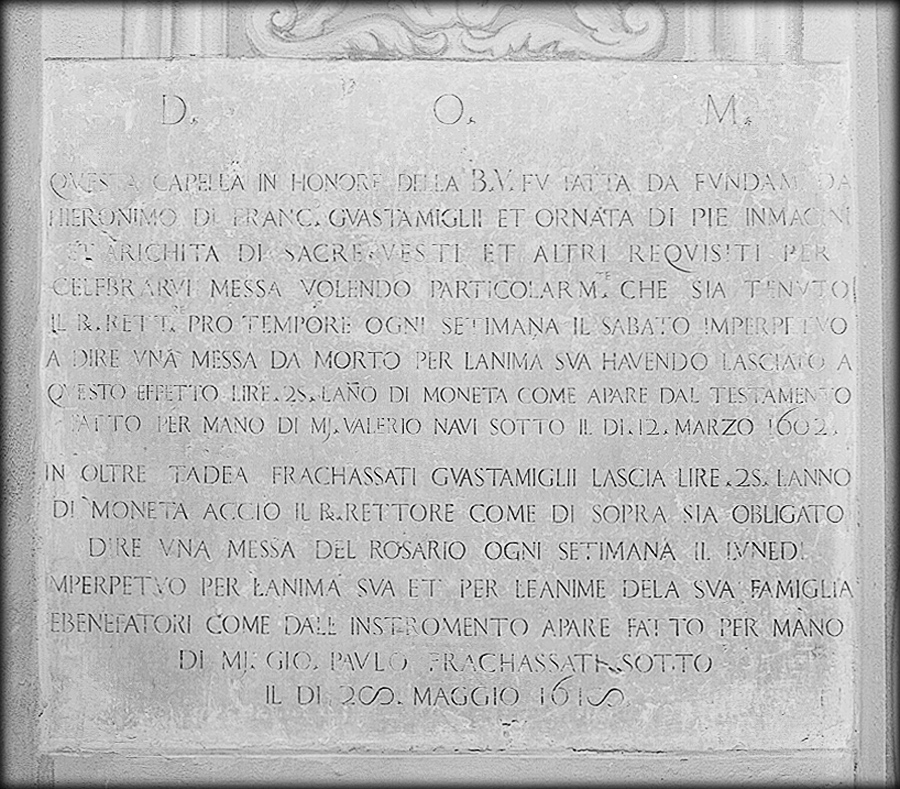 lapide - bottega emiliana (sec. XVII)