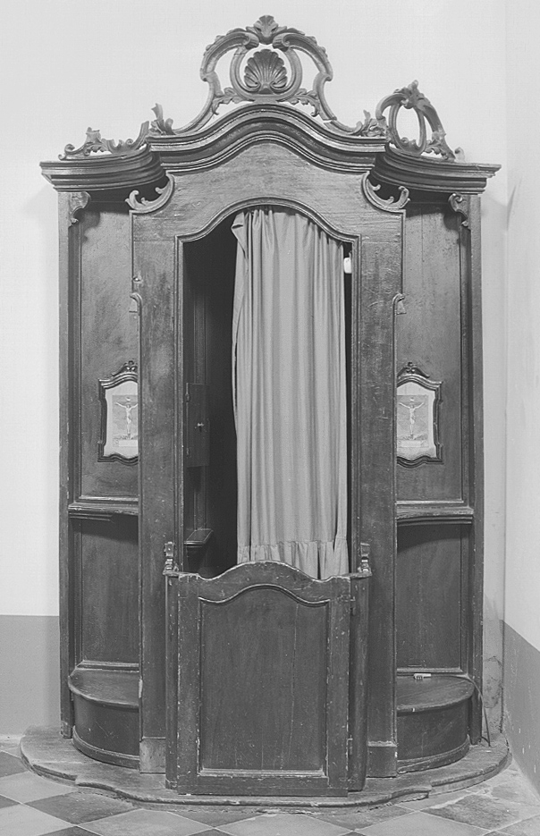 confessionale - bottega emiliana (sec. XVIII)