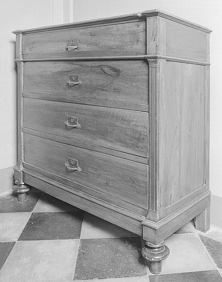 cassettone - bottega emiliana (ultimo quarto sec. XIX)