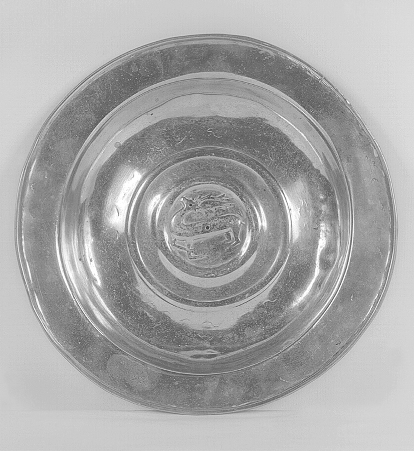 piatto per elemosine - bottega fiamminga (sec. XVII)