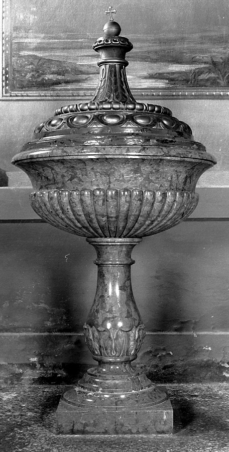fonte battesimale - bottega emiliana (ultimo quarto sec. XIX)