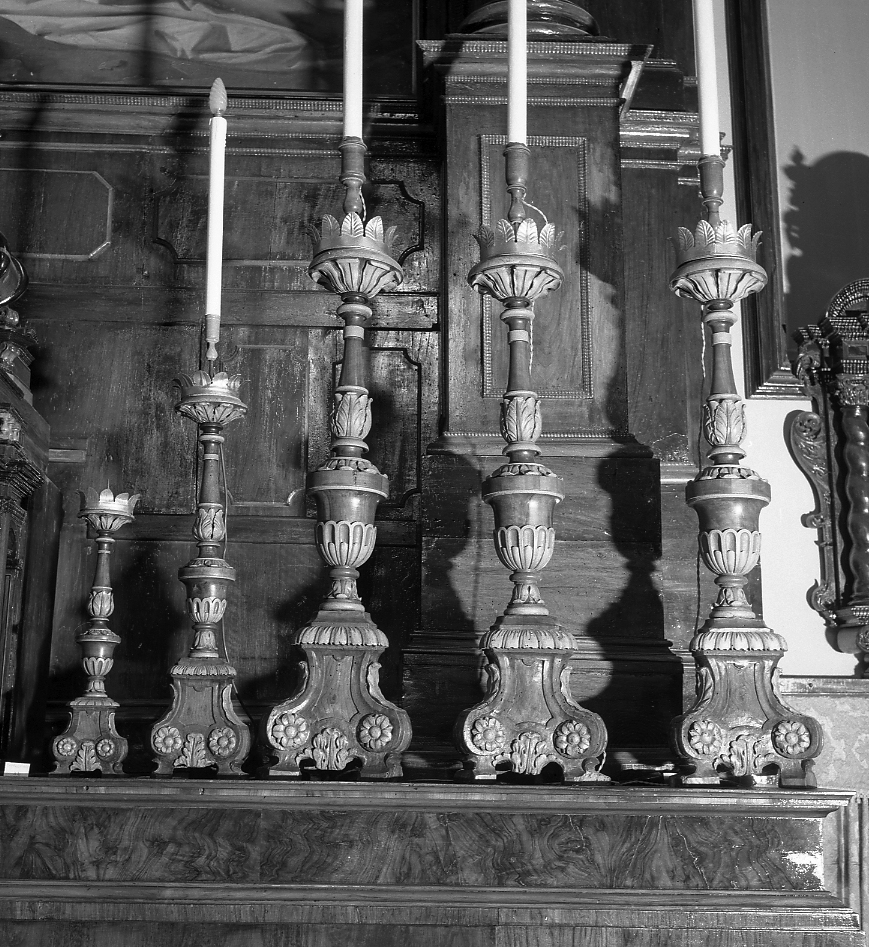 candeliere, serie - bottega emiliano-romagnola (sec. XIX)