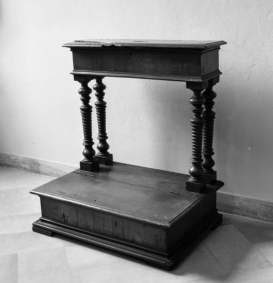 inginocchiatoio - bottega emiliano-romagnola (sec. XVII)