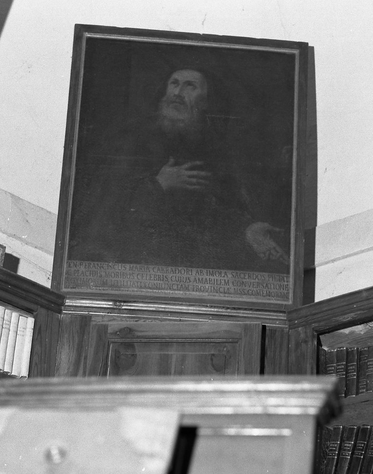 ritratto del padre Francesco Maria Carradori (dipinto) - ambito emiliano-romagnolo (sec. XVIII)