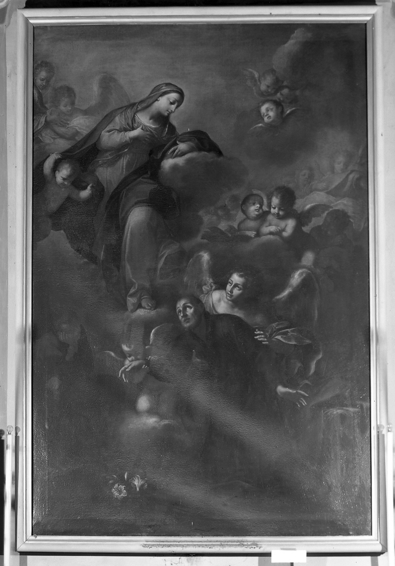 San Gaetano da Thiene davanti alla Madonna (dipinto) di Bartolini Giuseppe Maria (sec. XVII)