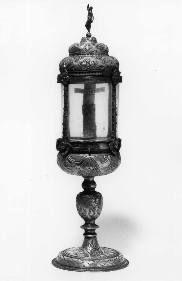 reliquiario architettonico - a tempietto - manifattura bolognese (prima metà sec. XVII)