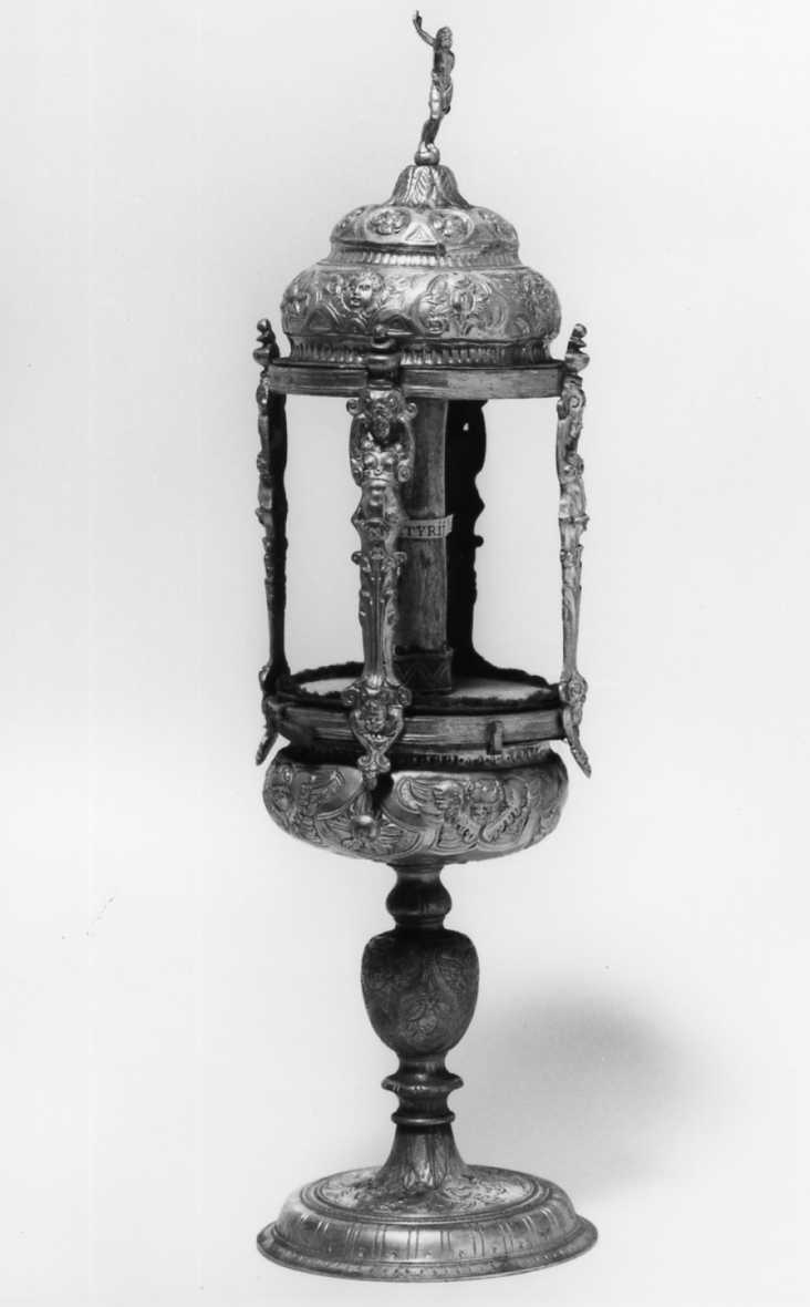 reliquiario architettonico - a tempietto - manifattura bolognese (prima metà sec. XVII)