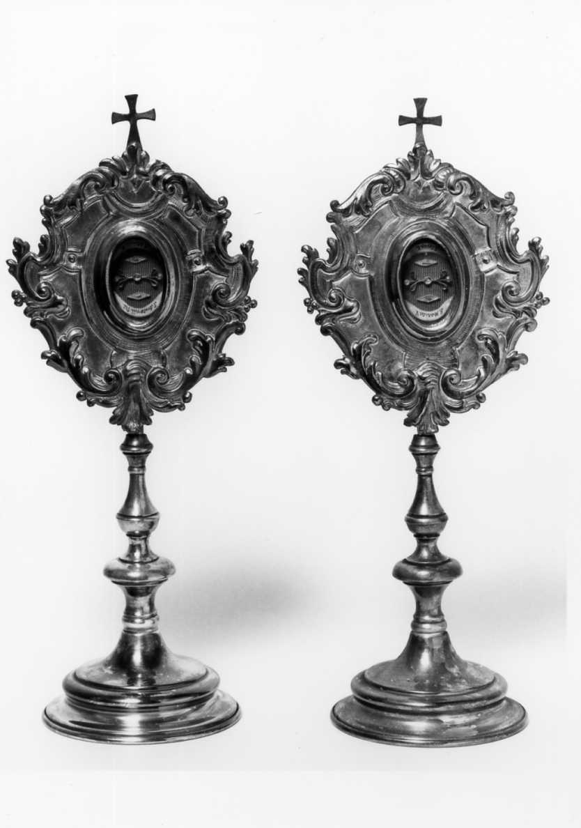 reliquiario - a ostensorio - manifattura bolognese (sec. XVIII)