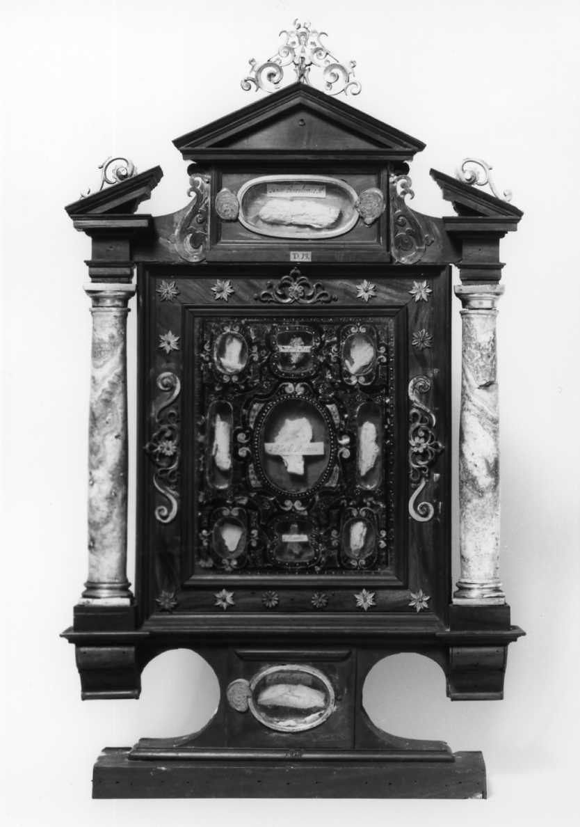 reliquiario - a tabella - manifattura emiliana (prima metà sec. XVII)