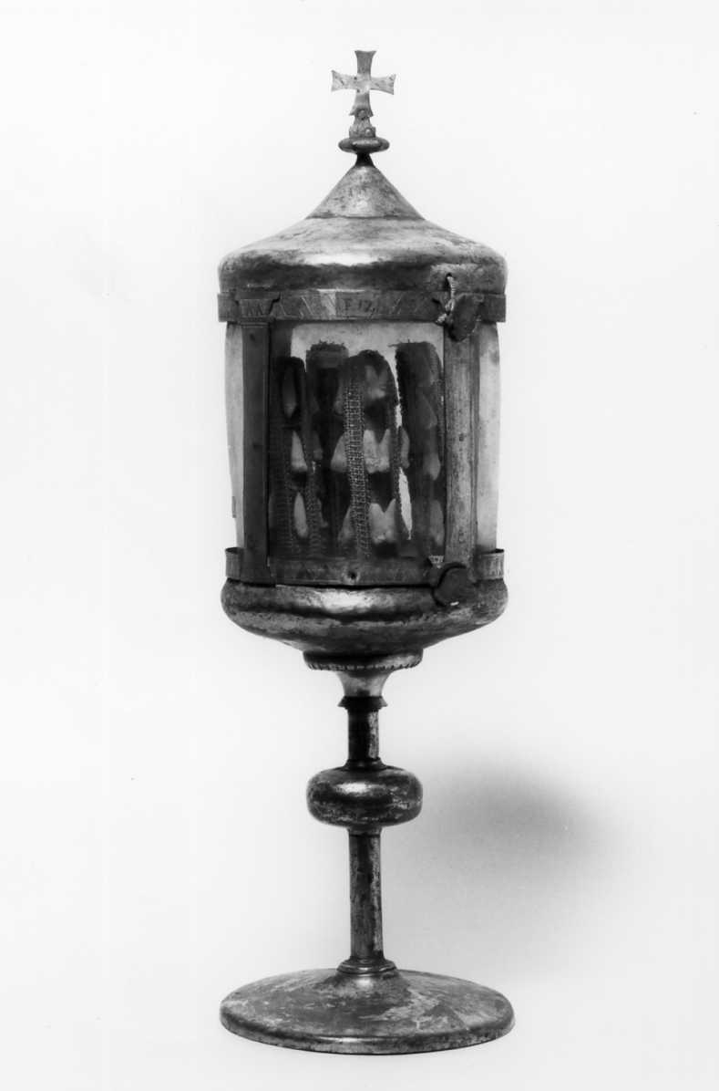 reliquiario architettonico - a tempietto - manifattura emiliana (sec. XVI)