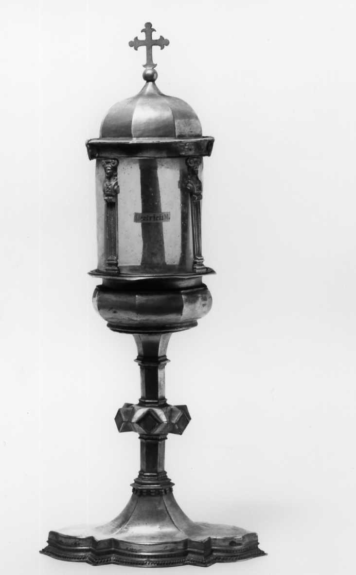 reliquiario architettonico - a tempietto - manifattura emiliana (sec. XVI)