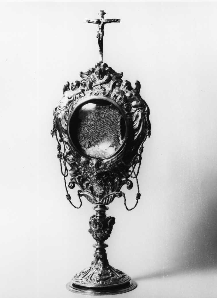 reliquiario - a ostensorio - manifattura bolognese (sec. XVII)