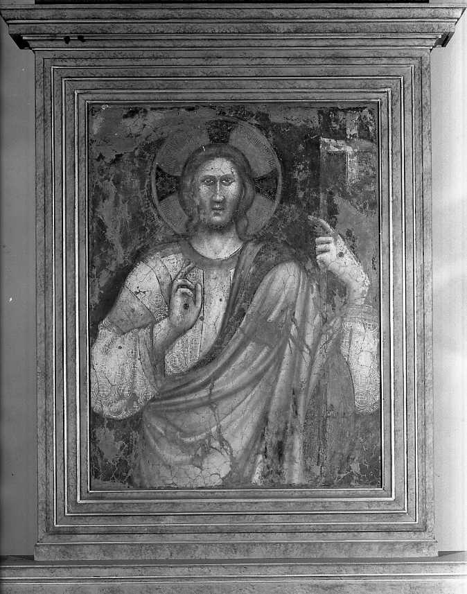 Cristo redentore benedicente (dipinto) di Francesco da Rimini (sec. XIV)