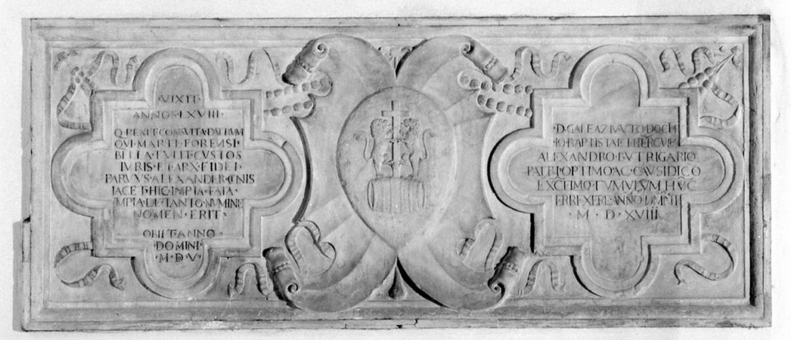 lapide tombale - produzione emiliana (sec. XVI)