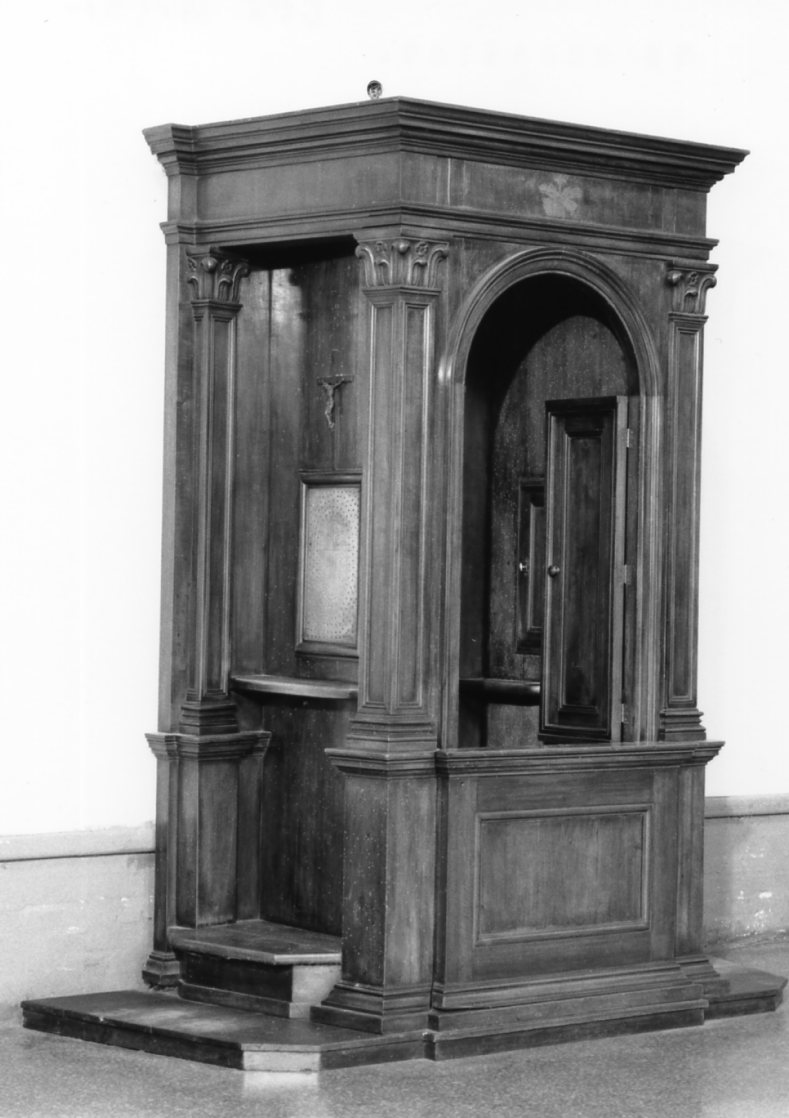 confessionale - produzione emiliana (primo quarto sec. XX)