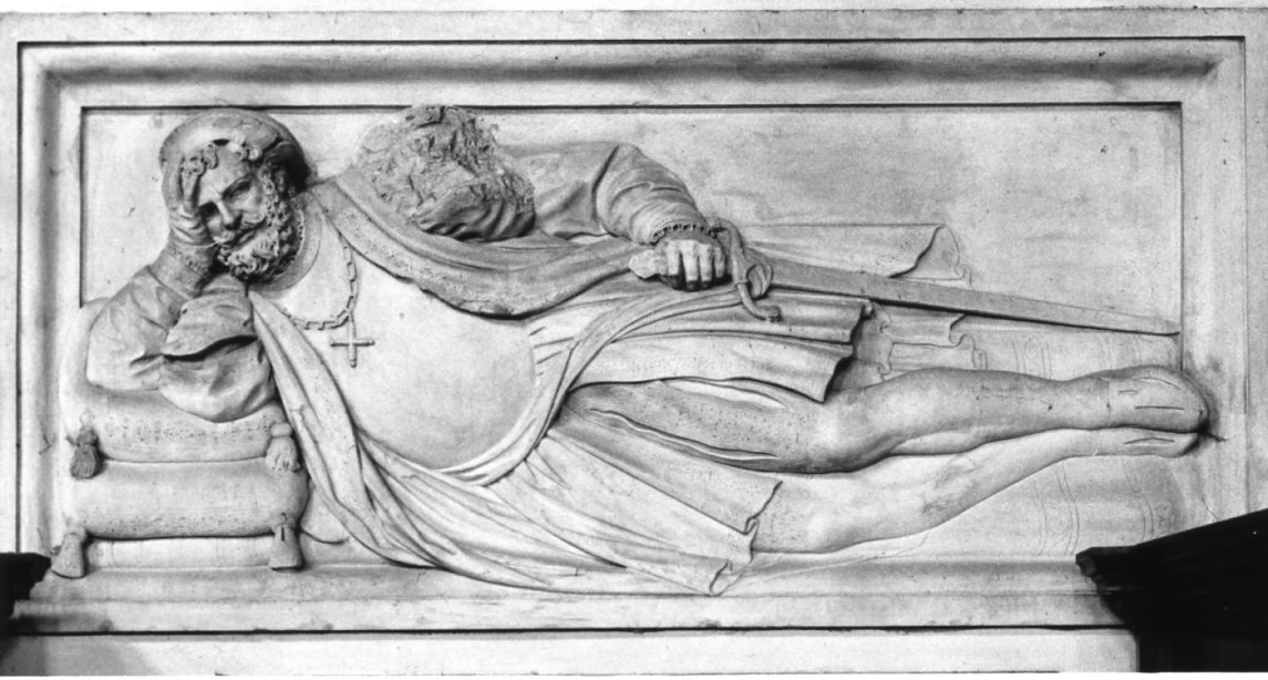 lastra tombale - produzione emiliana (sec. XVII)