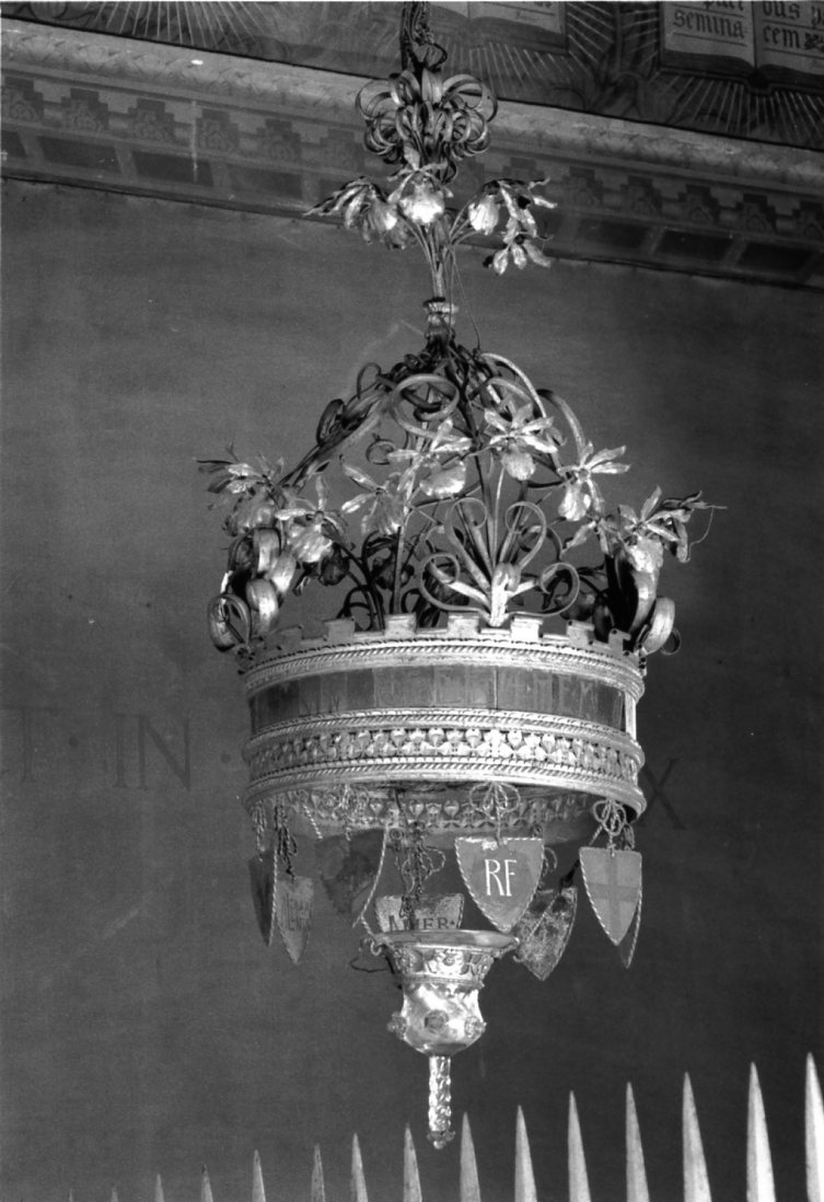 lampadario di Rubbiani Alfonso (scuola) (fine sec. XIX)