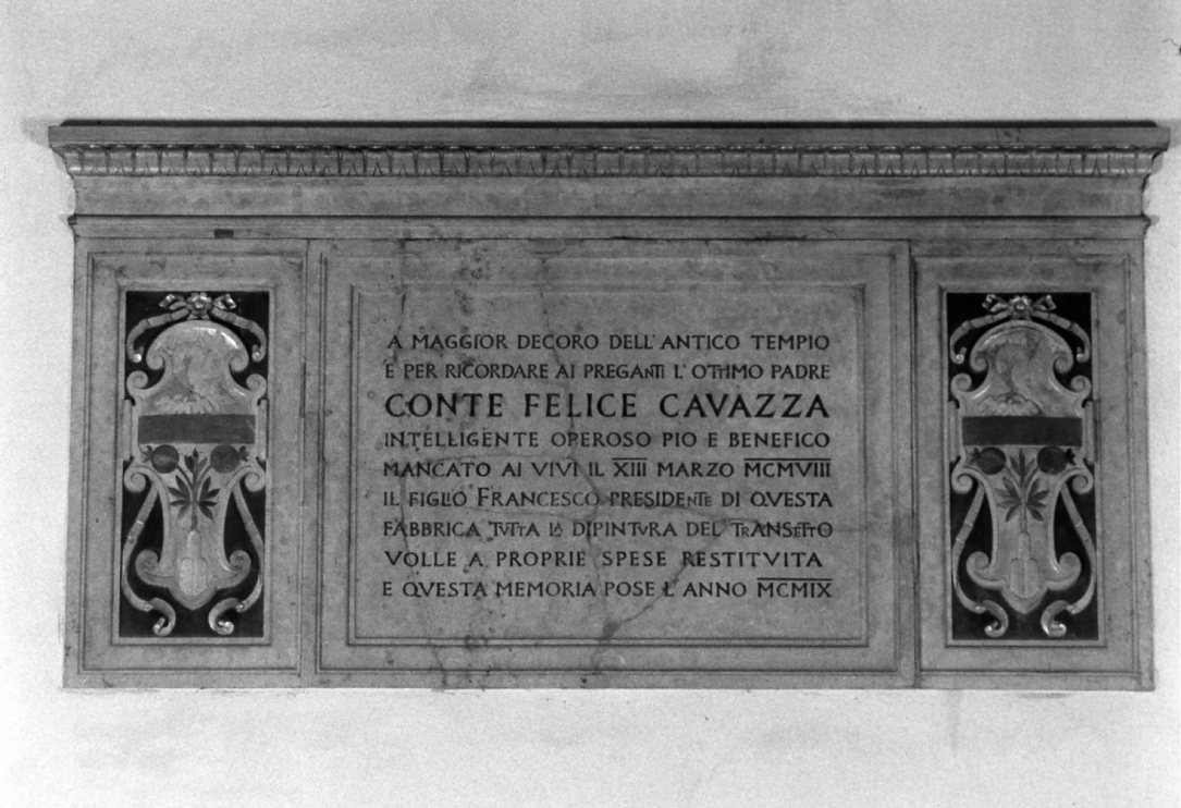 lapide commemorativa - produzione emiliana (sec. XX)