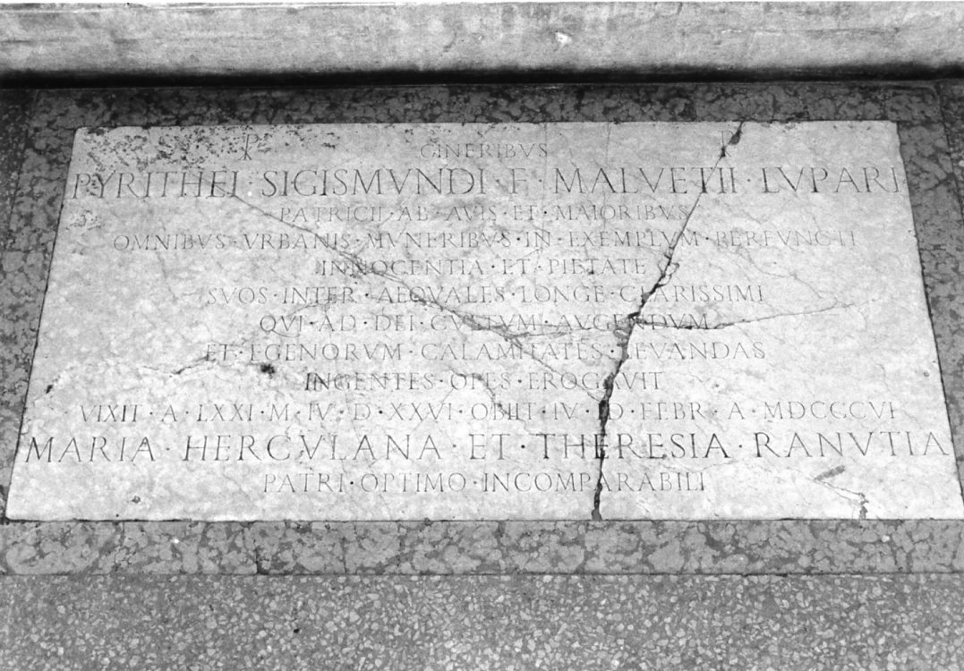 lapide tombale - produzione emiliana (sec. XIX)