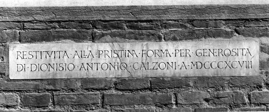 lapide documentaria - produzione emiliana (sec. XIX)