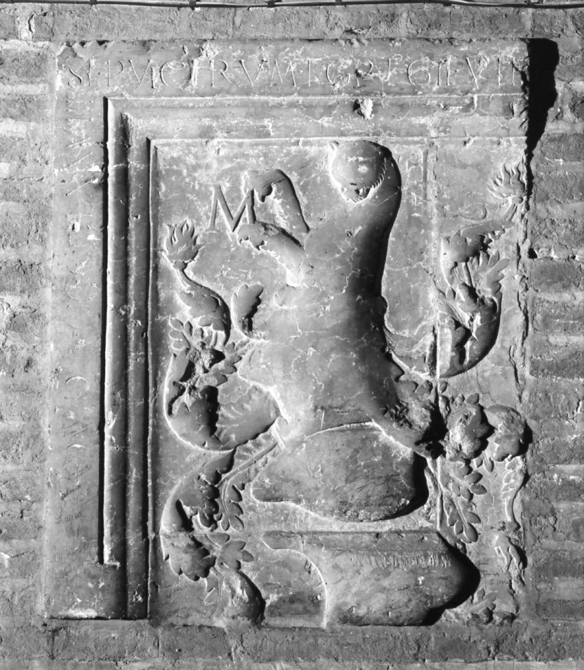 lapide tombale - produzione emiliana (sec. XVI)