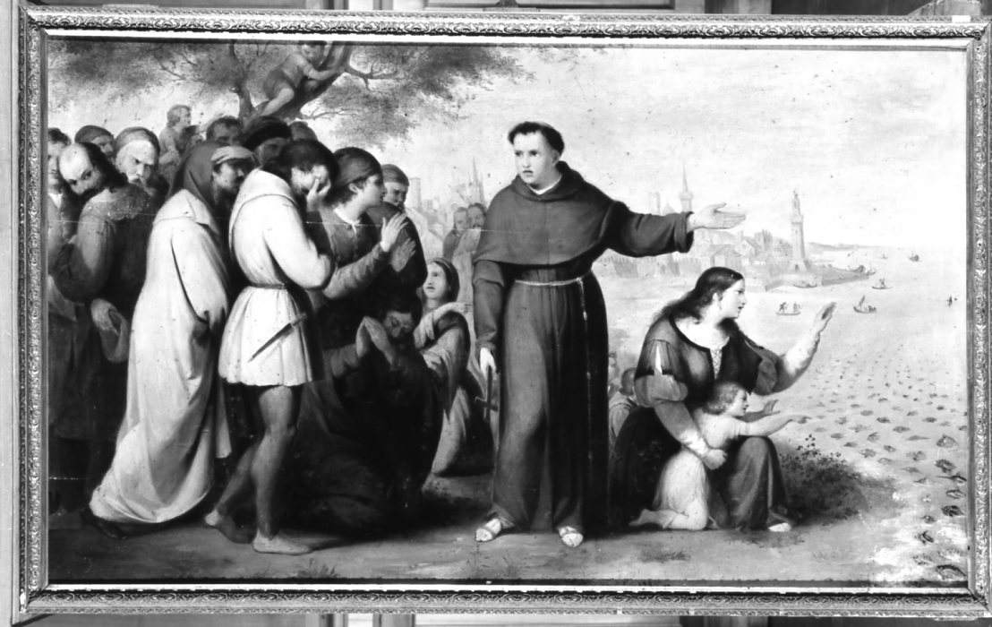 miracolo di Sant'Antonio da Padova (dipinto) di Serrazanetti Gaetano (sec. XIX)