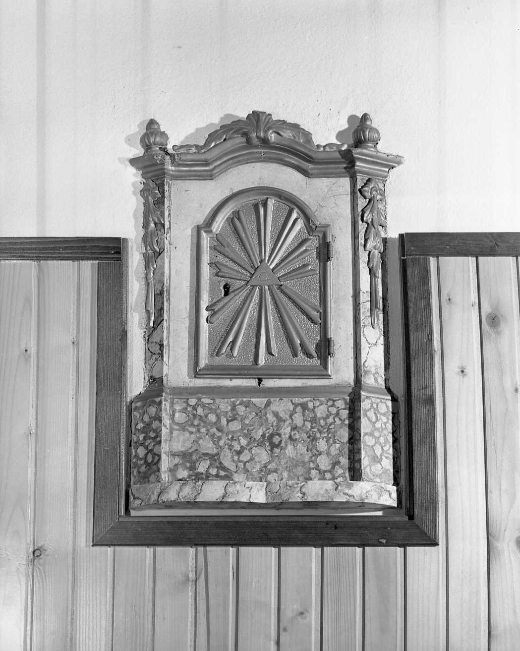 tabernacolo, frammento - manifattura ferrarese (prima metà sec. XIX)