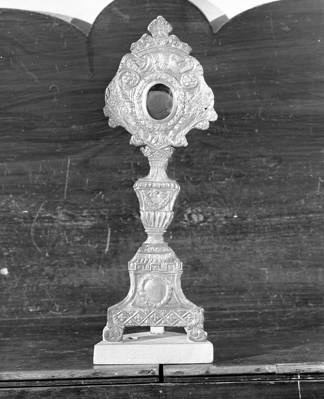 reliquiario - a ostensorio - manifattura emiliana (inizio sec. XIX)