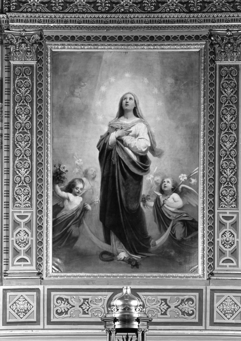 Immacolata Concezione (dipinto) di Guardassoni Alessandro (terzo quarto sec. XIX)