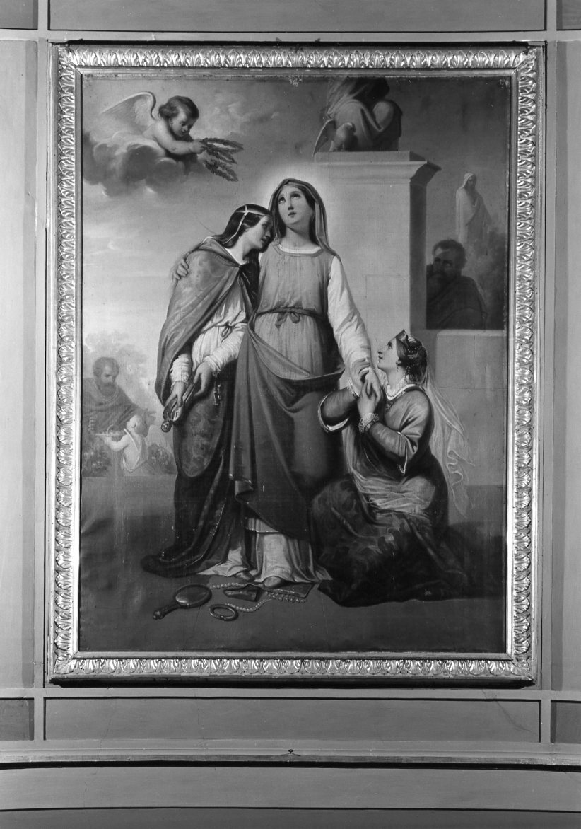 Santa Dorotea e Santa Margherita (dipinto) di Montevecchi Amleto (sec. XX)