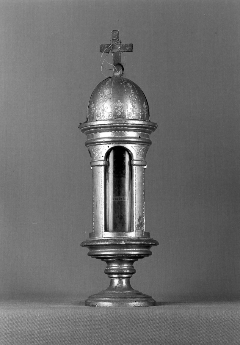 reliquiario architettonico - a torre, serie - bottega emiliana (fine sec. XVII)