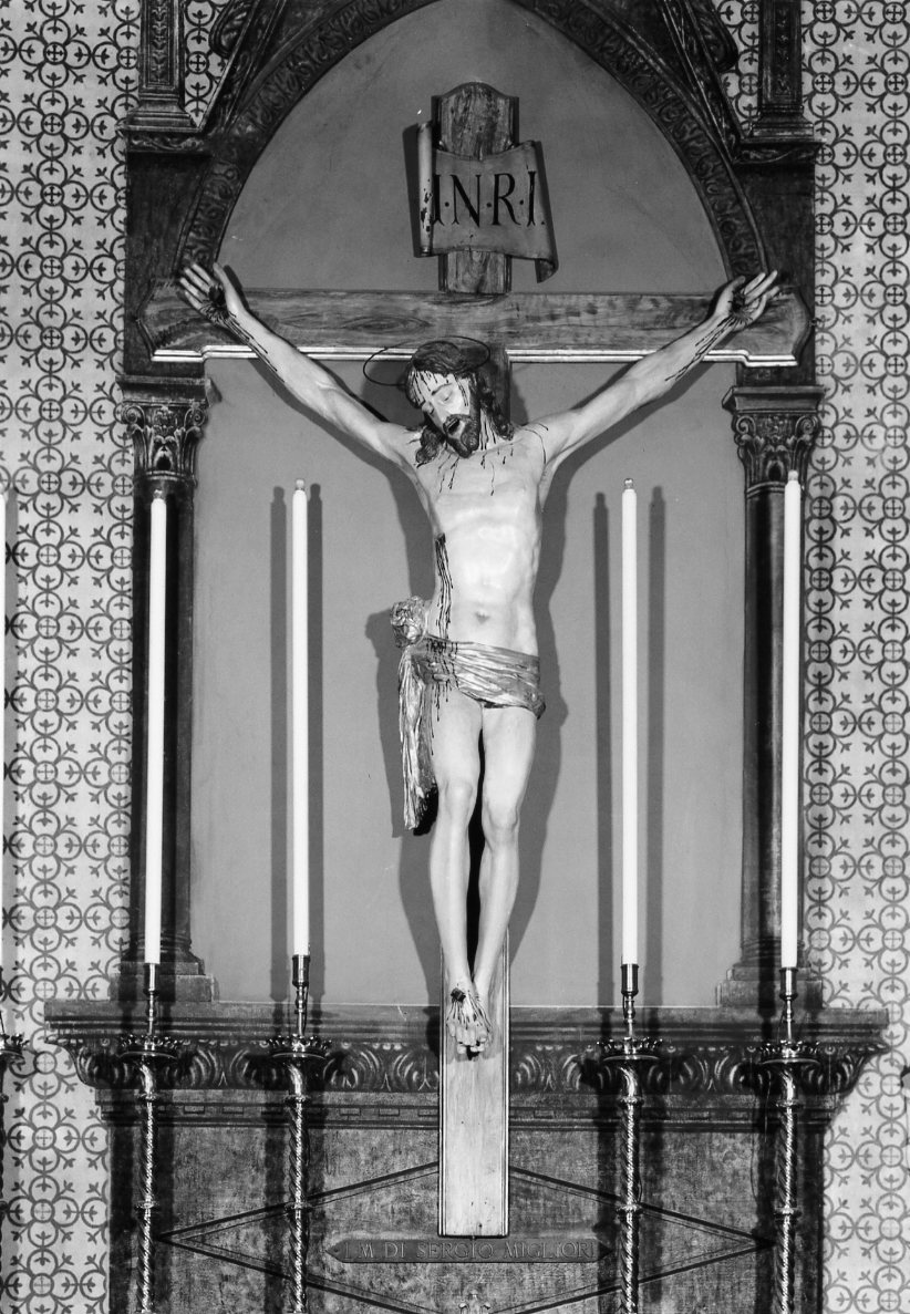 Cristo crocifisso (scultura) - ambito emiliano (seconda metà sec. XIX)