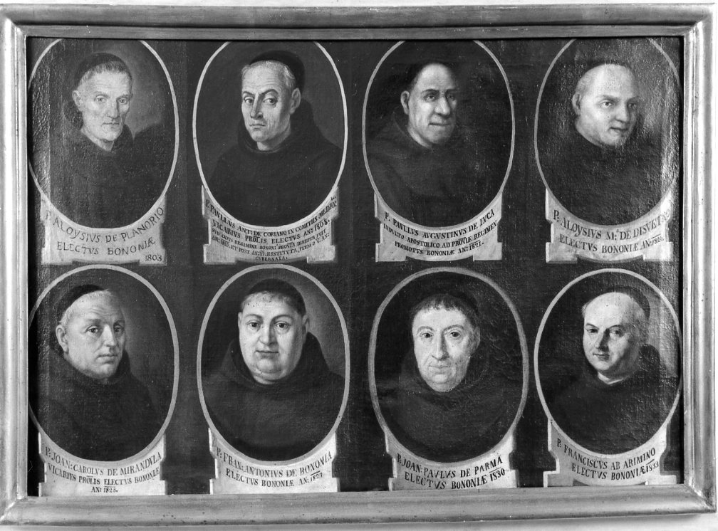 serie dei priori provinciali (dipinto) - ambito emiliano (secc. XIX/ XX)