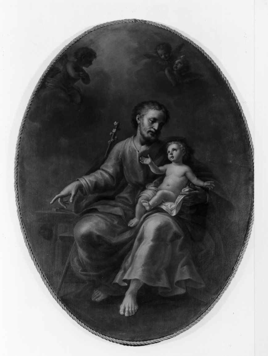 San Giuseppe e Gesù bambino (dipinto) - ambito emiliano (seconda metà sec. XVIII)