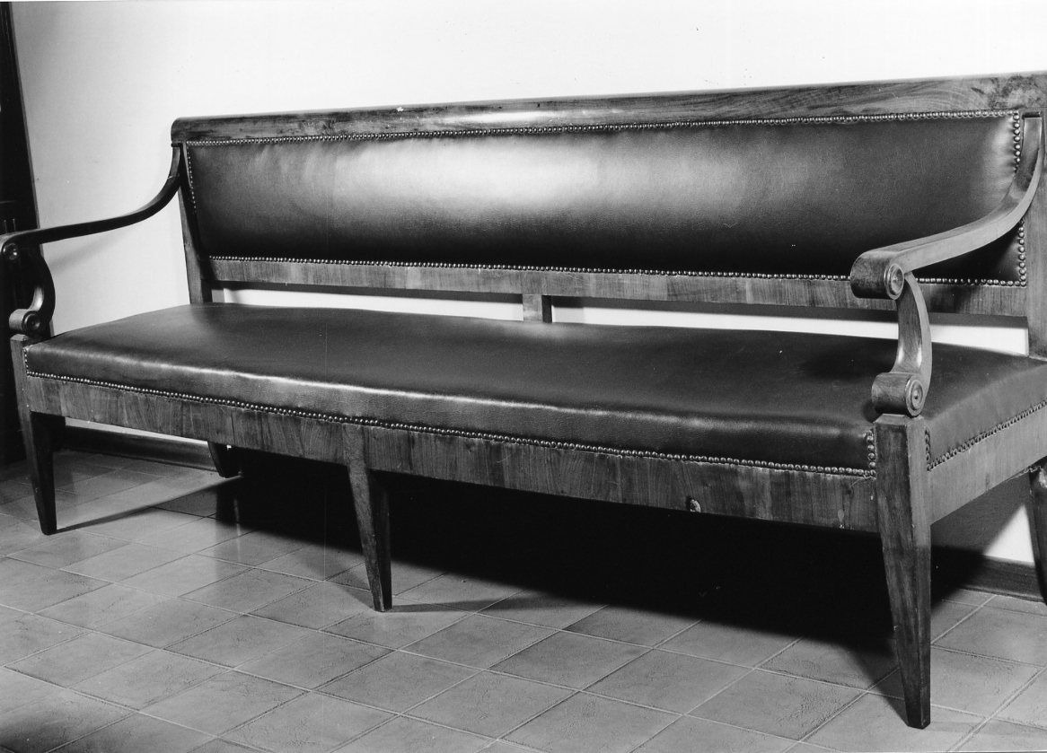 divano - ambito emiliano (seconda metà sec. XIX)