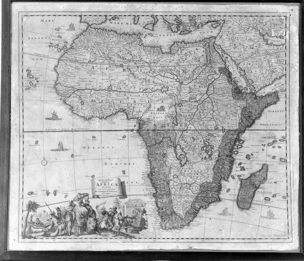 Africa (incisione) di Homann Johann Baptist (sec. XVIII)